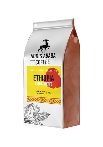 Addis Ababa Coffee - Ethiopia Yirgacheffee 250 Gr. Dünya Kahvesi (Öğütülmüş Espresso) modelleri