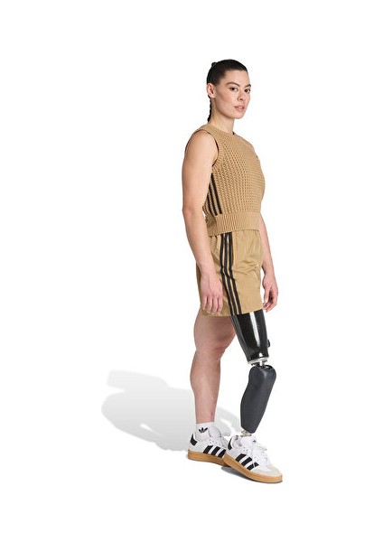 Knitted Vest Kadın Günlük Yelek JW4994 Kahverengi modelleri