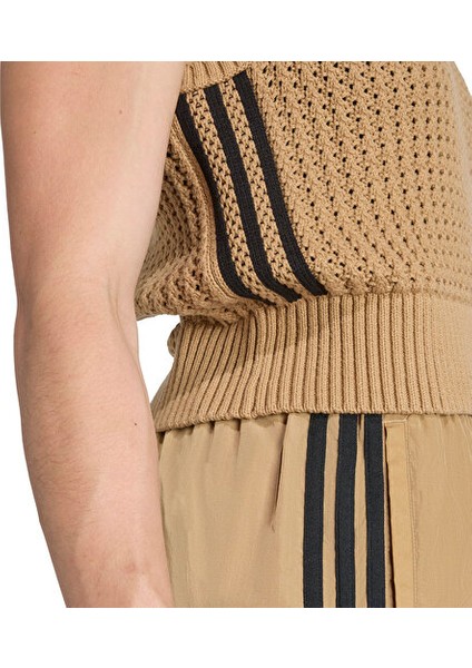 Knitted Vest Kadın Günlük Yelek JW4994 Kahverengi indirimleri