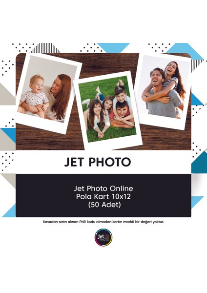 Jet Photo Onlıne Pola Kart 10X12 (50 Adet) 3 Adet