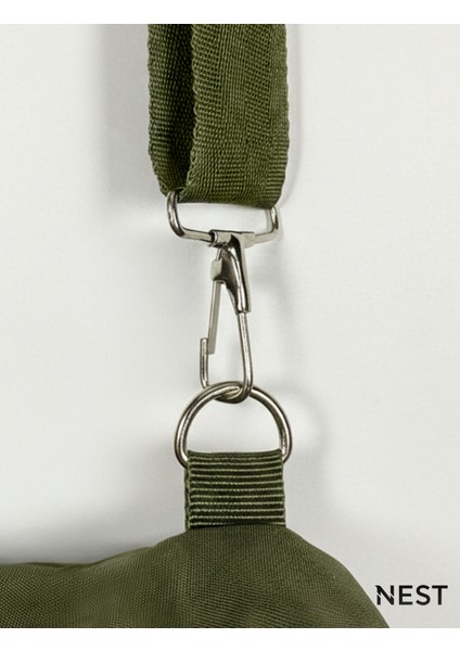 Ayarlanabilir Günlük Yeşil Bel Çantası, Omuz Çantası