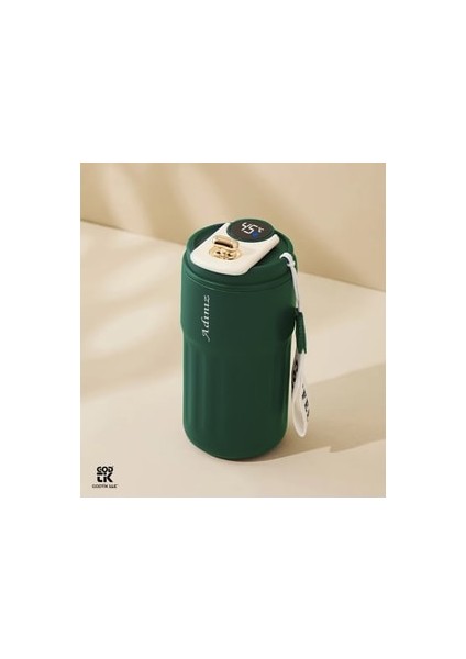 Tutma Askılı Renkli Dereceli Akıllı Termos 450ML