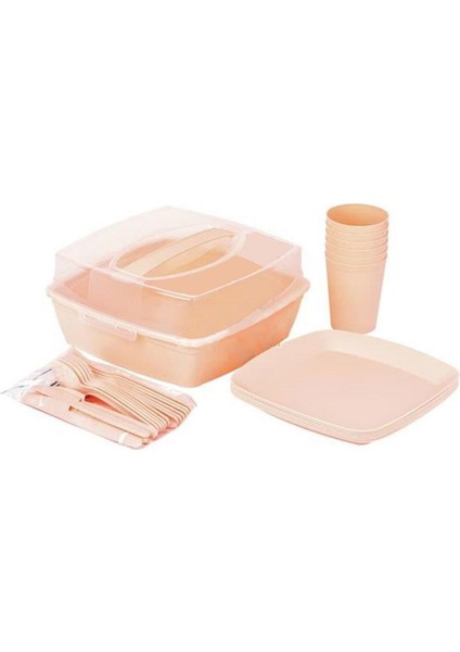 Renkli Piknik Seti 5'li NO:816 1 Adet