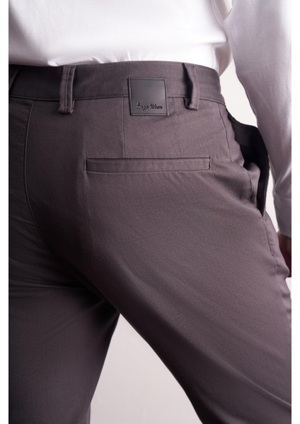 Antrasit Yan Cep Düz Paça Pamuklu Slim Fit Chino Casual Pantolon 1003255165 indirimleri