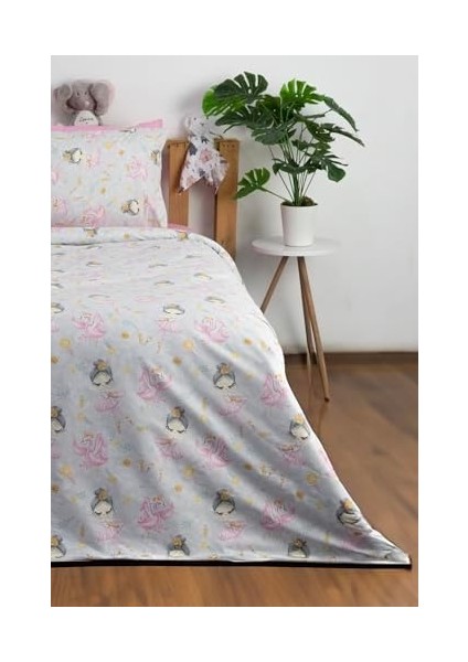 BALERIN%100 Pamuk Tek Kişilik Nevresim Takımı - Gri fiyatları