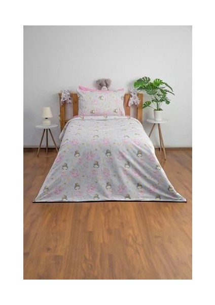 BALERIN%100 Pamuk Tek Kişilik Nevresim Takımı - Gri modelleri