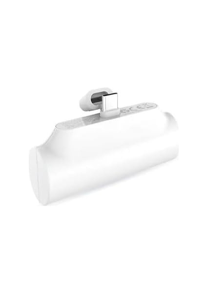 Süper Mini 5000 Mah Powerbank Type-C'ye Takılabilir Mini Taşınabilir Şarj Istasyonu (Beyaz) fiyatları