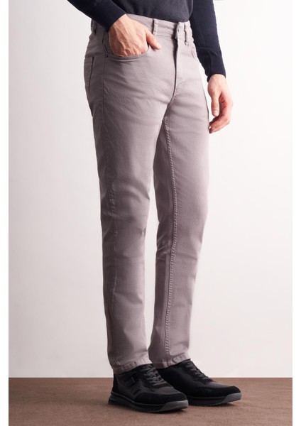 Gri 5 Cep Casual Slim Fit Pamuklu 5 Cep Pantolon 1003255318 modelleri