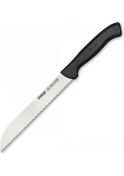 Eco Lounge Pirge 38024 Ecco Pro Ekmek Bıçağı 17,5 cm - Siyah