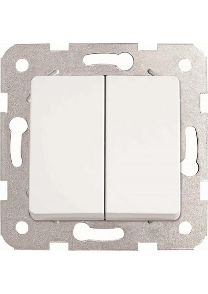 Linnera Life Sedef Beyaz Komütatör Mekanizma ve Düğme