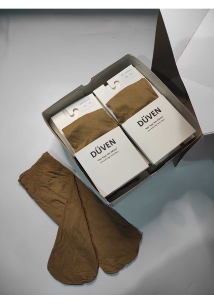 12'li Kadın Ten Orta Kalın Mevsimlik Muz 40 Den Soket Kısa Çorap ( 12 Piece Bobby Socks ) modelleri