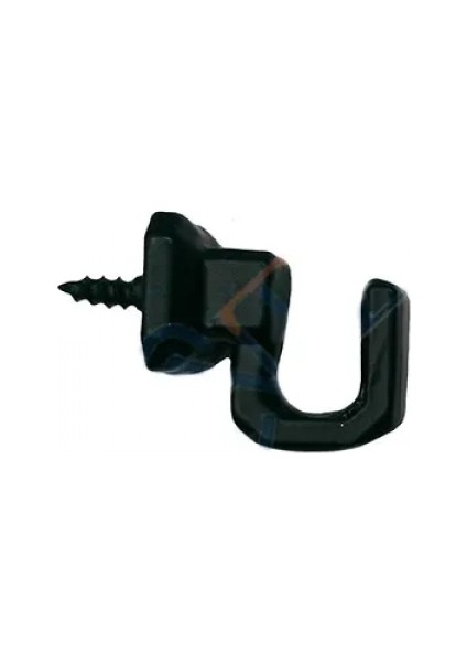 Eco Lounge Vidalı Kanca, Askı Küçük - 15X18MM, Siyah - 1 Adet