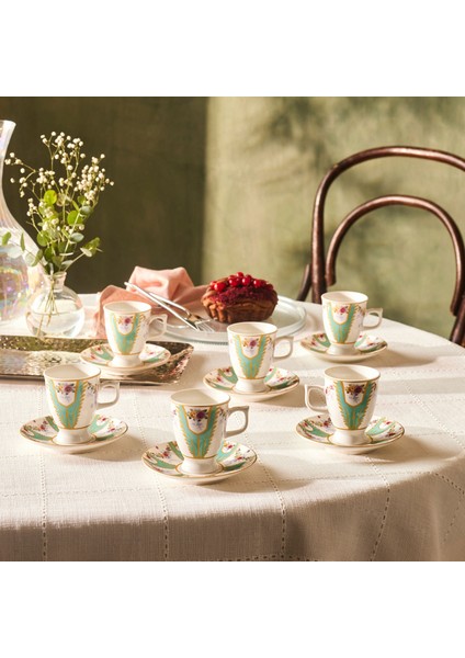 Dila 6 Kişilik Kahve Fincan Takımı 80 ml modelleri