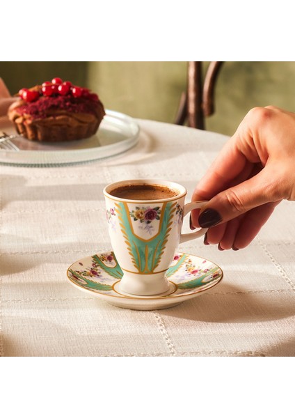 Dila 6 Kişilik Kahve Fincan Takımı 80 ml fırsatları