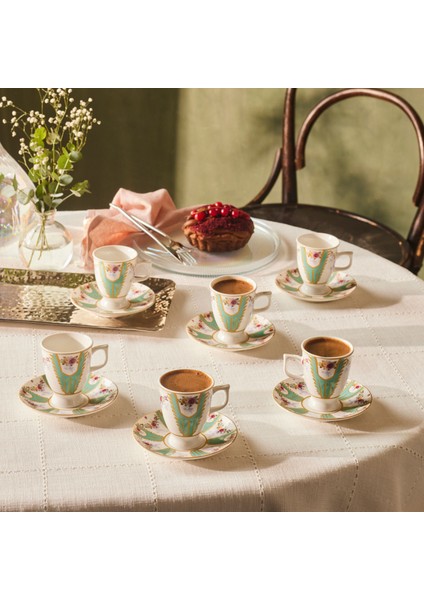 Dila 6 Kişilik Kahve Fincan Takımı 80 ml