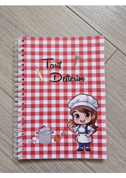 Tarif Defteri Kırmızı Pötikareli 50 Yaprak