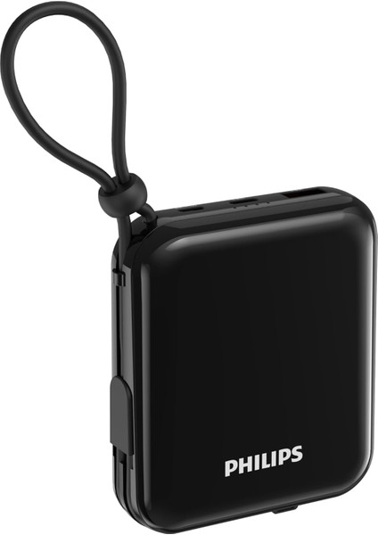 DLP5712CB/00 10.000 Mah 20W Usb-C ve Lightning Dahili Kablolu Powerbank 1xusb-A, 1xusb-C, Siyah