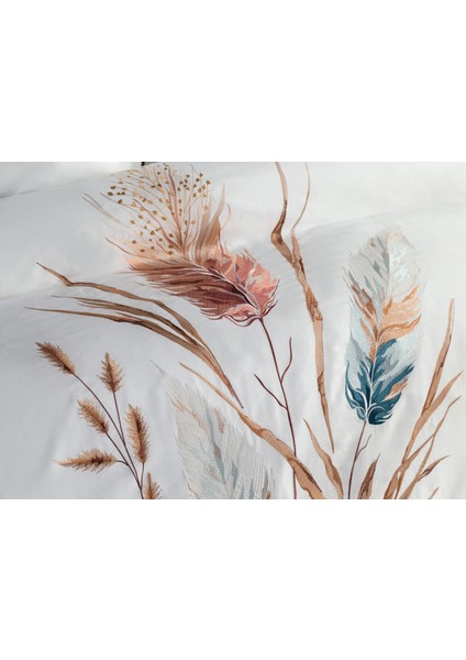 Çift Kişilik Dantela Bohem Nakışlı Pamuk Saten Nevresim Takımı fiyatları