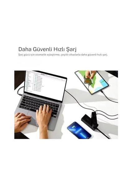 140W Şarj Telefon Laptop Destekli 3 Type-C + 1 USB 140W Gan Turbo Hızlı Şarj fiyatları