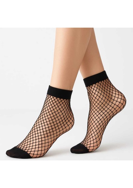 Siyah Soket File Çorap - Kadın Kısa Çorap fiyatları
