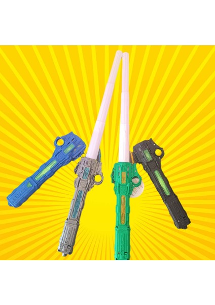 Pilli Işıklı Hareket Sensörlü Sesli Samuray Kılıcı Katlanır Oyuncak Işın Kılıç 60 cm fiyatları