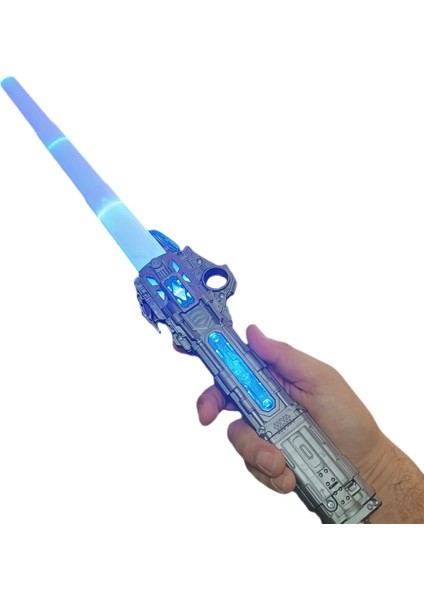 Pilli Işıklı Hareket Sensörlü Sesli Samuray Kılıcı Katlanır Oyuncak Işın Kılıç 60 cm fırsatları