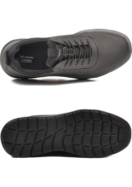 Siyah Lastik Bağcıklı Hafif Esnek Erkek Spor Ayakkabı Kaif 2323 M indirimleri