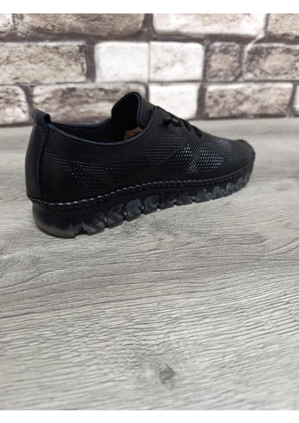 Hakiki Deri Kadın Günlük Lastikli Ortopedik Ayakkabı modelleri