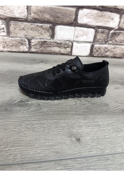 Hakiki Deri Kadın Günlük Lastikli Ortopedik Ayakkabı fırsatları