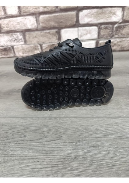 Hakiki Deri Kadın Günlük Lastikli Ortopedik Ayakkabı indirimleri