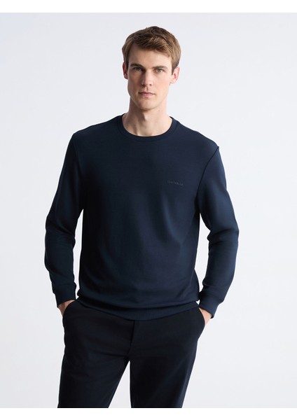 Yeni Sezon Bisiklet Yaka Uzun Kollu Erkek Sweatshirt