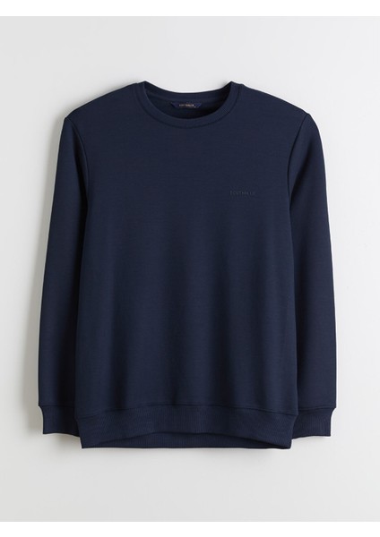 Yeni Sezon Bisiklet Yaka Uzun Kollu Erkek Sweatshirt indirimleri