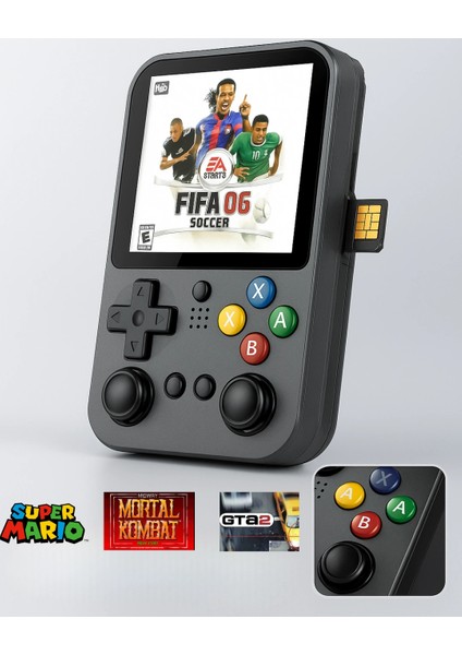 Taşınabilir Nostalji Oyun Konsolu 3.5'' Hd Ekran Psp/ps1/gba/nes 10.000 Oyunlu El Atarisi