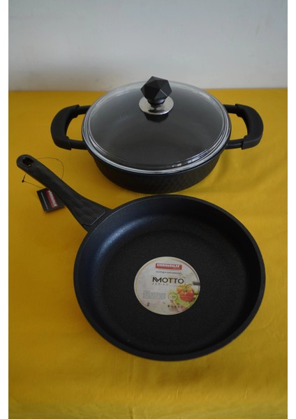 Heyf Kahramanlar Motto 2li Set 1 Tencere 1 Tava modelleri