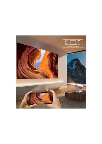 Otomatik Focus Yüksek Lümen Tam Yüksek Çözünürlüklü 3D Desteği LCD Wifi Bluetooth 4K Projeksiyon Cihazı fiyatları