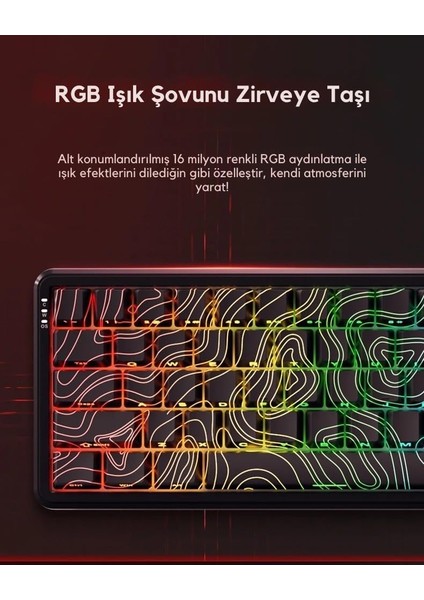 Ajazz AK680 Max He Kablolu Manyetik Switch Klavye - 8000Hz - 0.125MS (AK680 Max He - Beyaz) fiyatları