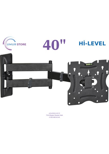 40HRT900 Full Hd 40 Inç / 22”- 49” LCD LED Televizyon Hareketli Duvar Askı Aparatı