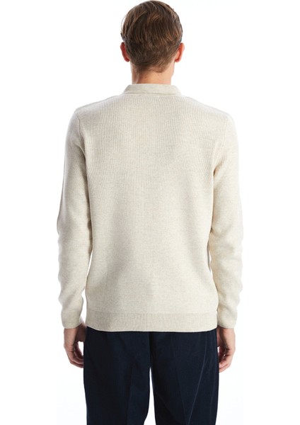 Yeni Sezon Polo Yaka Uzun Kollu Erkek Triko Kazak fırsatları