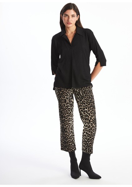 Yeni Sezon Gömlek Yaka Dokulu Oversize Kadın Bluz fiyatları