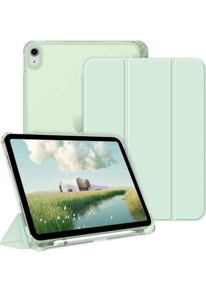 Apple iPad Air 5. Nesil 10.9 Kılıf Flip Cover Kalem Bölmeli Pc Case-10.nesil DEĞİL-A2588 A2589 A2591