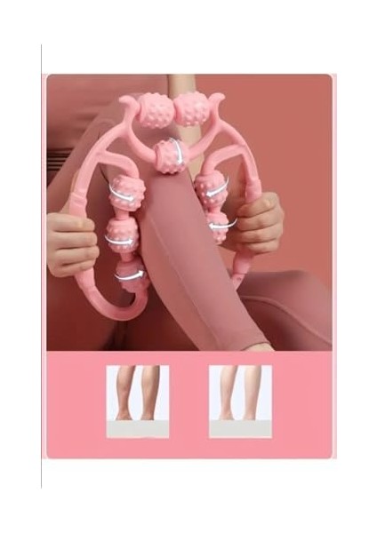 Tineke Kas Gevşetici Sıkılaştırıcı Masaj Aleti 9 Tekerlekli Ayarlanabilir Lenf Drenaj Rulosu Bacak Kol Selülit fiyatları