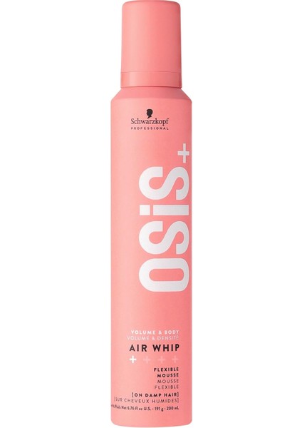 Schwarzkopf Osis Air Whip Hacim ve Tutuş Sağlayan Esnek Köpük 200ML