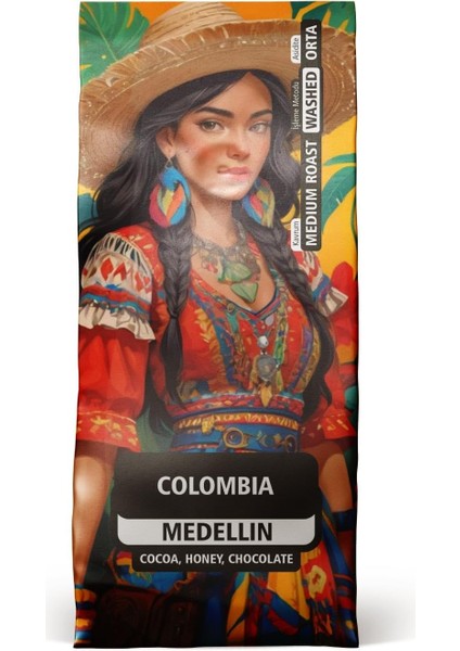 Amasyalı Kahveci Bekir Colombia Medellin Supremo Kahve Çekirdek 250G fiyatları