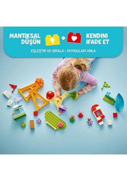 Peppa Pig Lunapark 10453-2 Yaş ve Üzeri Kız ve Erkek Çocuklar Için Dönme Dolap, Kaydırak, Meyve Suyu Barı ve Köpek ve Kedi Dahil 3 Figür Içeren Yaratıcı Oyuncak Yapım Seti (53 Parça) fiyatları