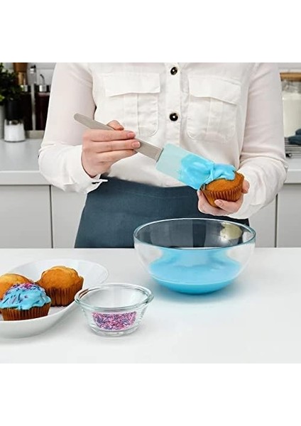 Voguish Spatula, Kauçuk, Bej/mavi, 26 cm modelleri