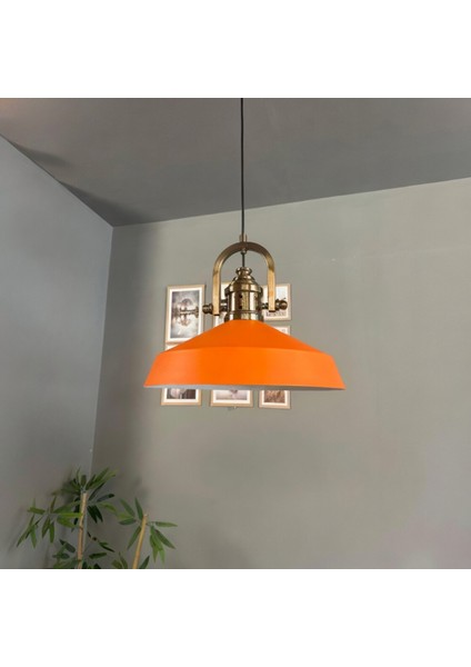 Lema Turuncu Tekli Avize Delikli Eskitme Başlık Sarkıt Lamba Restoran Cafe Salon Avizeleri fiyatları