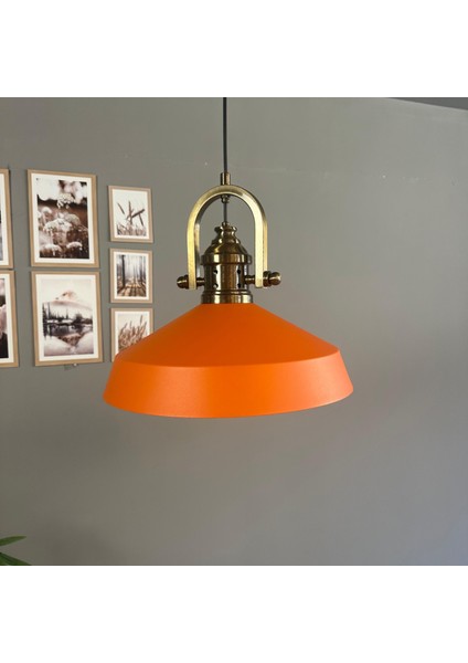 Lema Turuncu Tekli Avize Delikli Eskitme Başlık Sarkıt Lamba Restoran Cafe Salon Avizeleri fırsatları