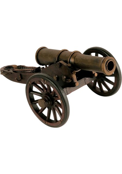 Vintage Amerikan Iç Savaş Topu Nostaljik Metal Top Arabası 31CM