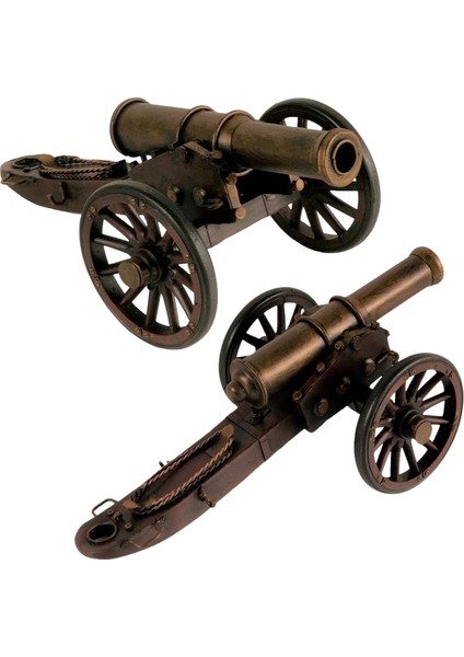 Vintage Amerikan Iç Savaş Topu Nostaljik Metal Top Arabası 31CM fırsatları