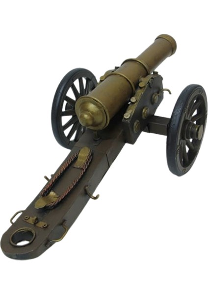 Vintage Amerikan Iç Savaş Topu Nostaljik Metal Top Arabası 31CM
